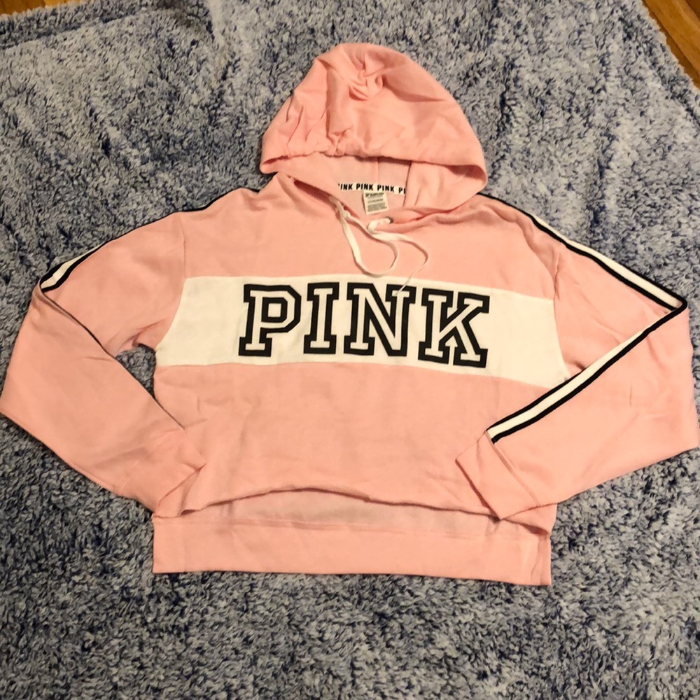 Victoria’s Secret Pink Crop Hoodie Small